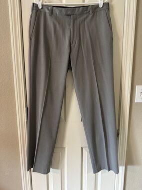 Van Heusen Gray Men's Dress Pants - Modern Straight